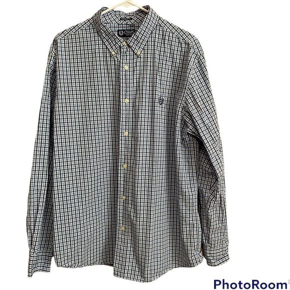 CHAPS men’s plaid button down shirt size XL - Picture 1 of 6